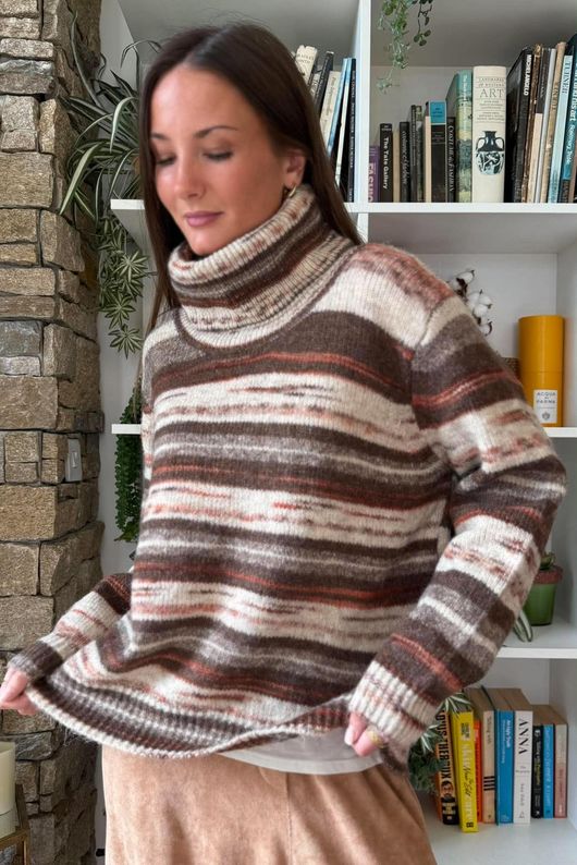 Braemar Stripey Knit Naturals